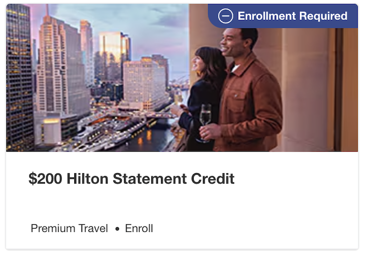 Banner image for the new Amex Business Platinum $200 Hilton Credit